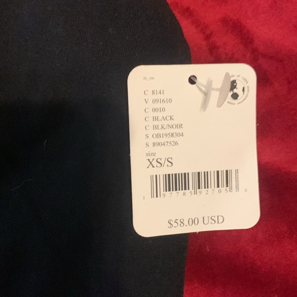 Free Peoplel NWT Black Cotton Thong Bodysuit Size XXS - Picture 3 of 6